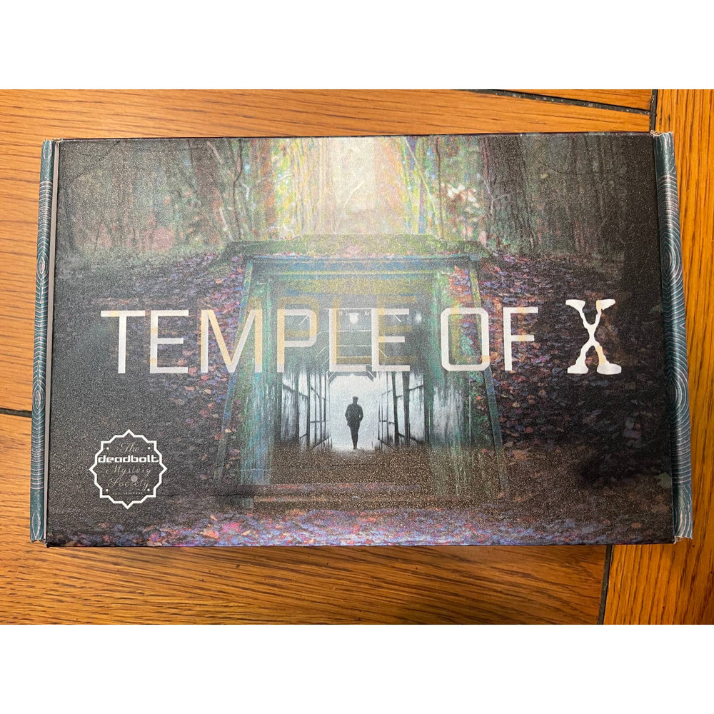 Deadbolt Mystery Society Game - TEMPLE OF X - with Micro Mystery